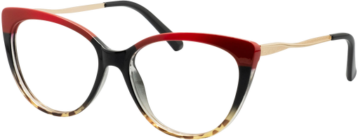 Odette Red/Black/Tortoise Fade Large